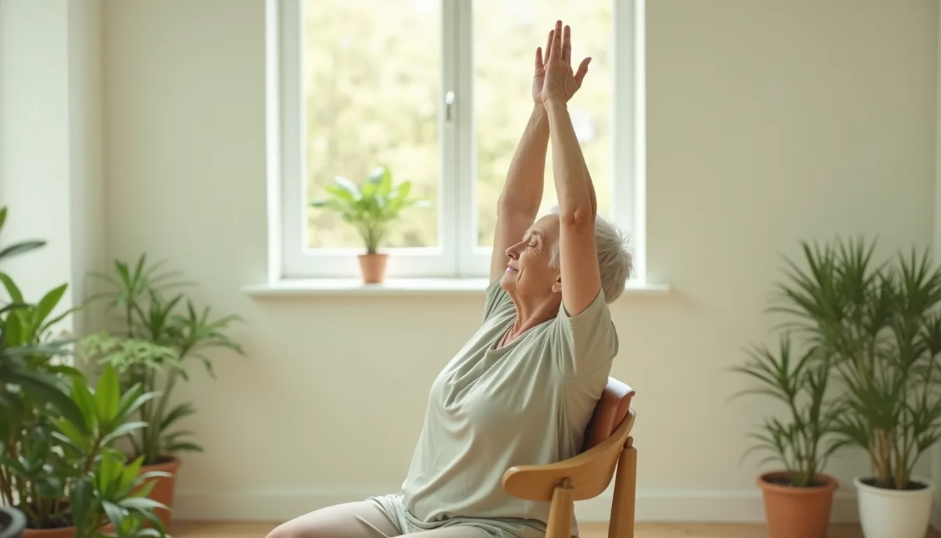 Free Chair Yoga for Seniors (Printable PDF)
