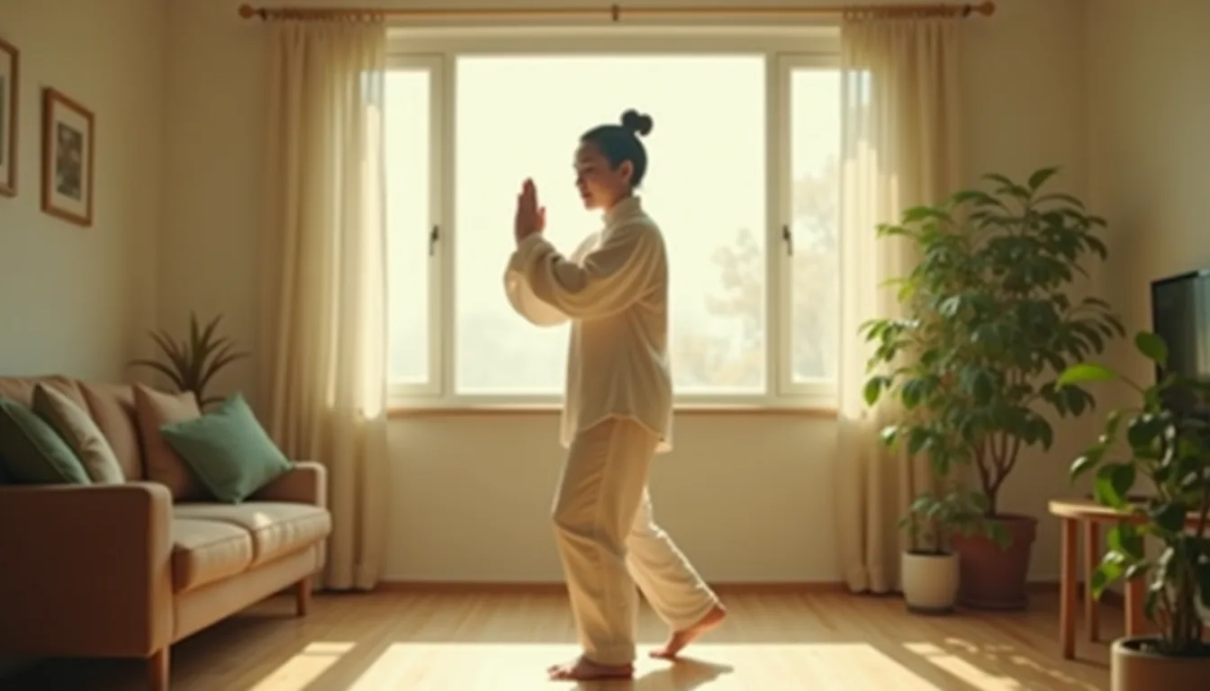 Tai Chi Indoor Walking in a Small Space