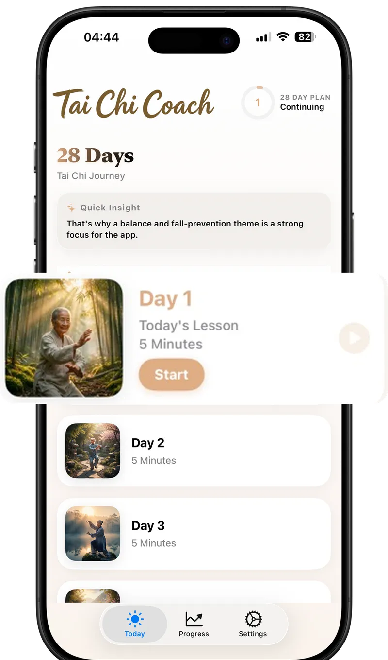Tai Chi App Interface