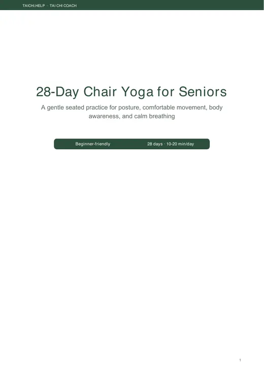 28-Day Chair Yoga — cover