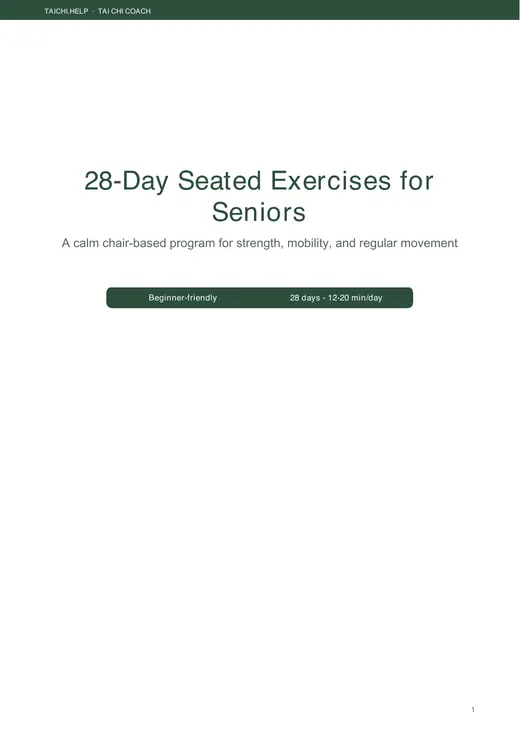 28-Day Seated Exercises — cover