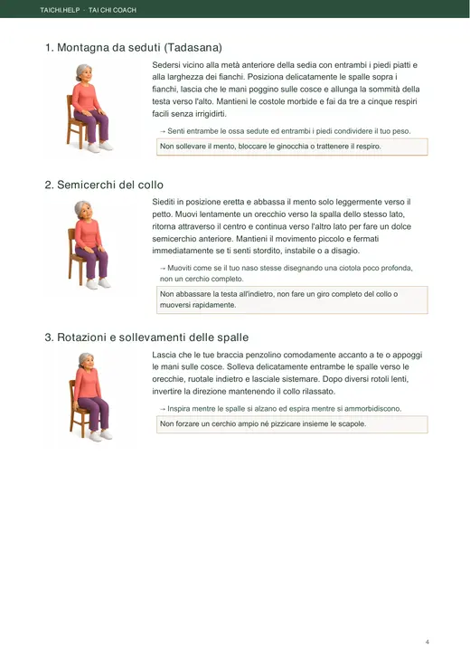 Yoga sulla Sedia in 28 Giorni — pagina interna