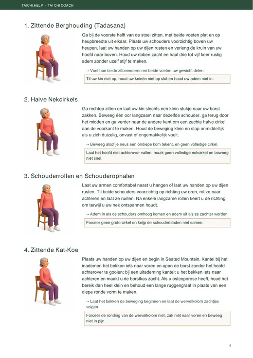 28 Dagen Stoelyoga — binnenpagina