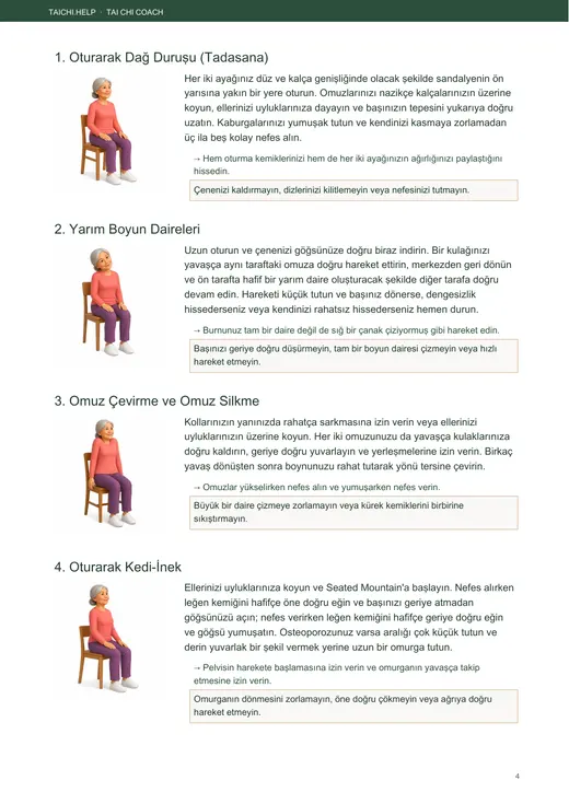 Sandalye Yogası — 28 gün