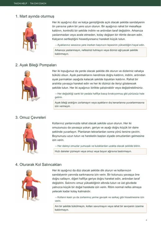 28 Günlük Oturarak Egzersiz — iç sayfa